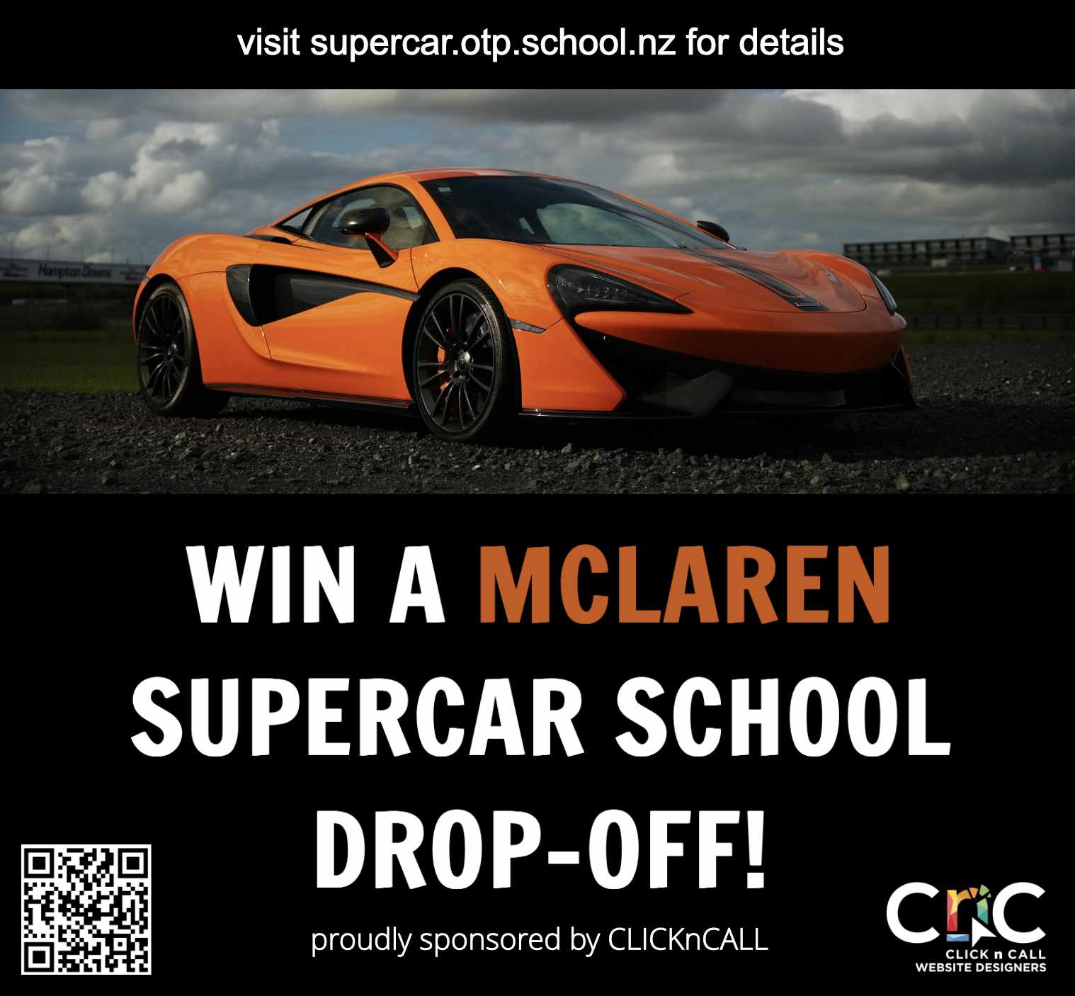 Win a McLaren Supercar School Drop Off